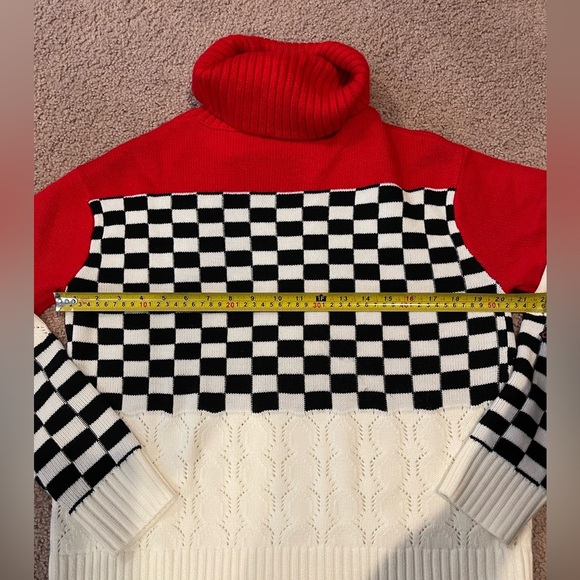 Women's SHEIN rolled turtle neck pointelle knit sweater - Picture 10 of 10